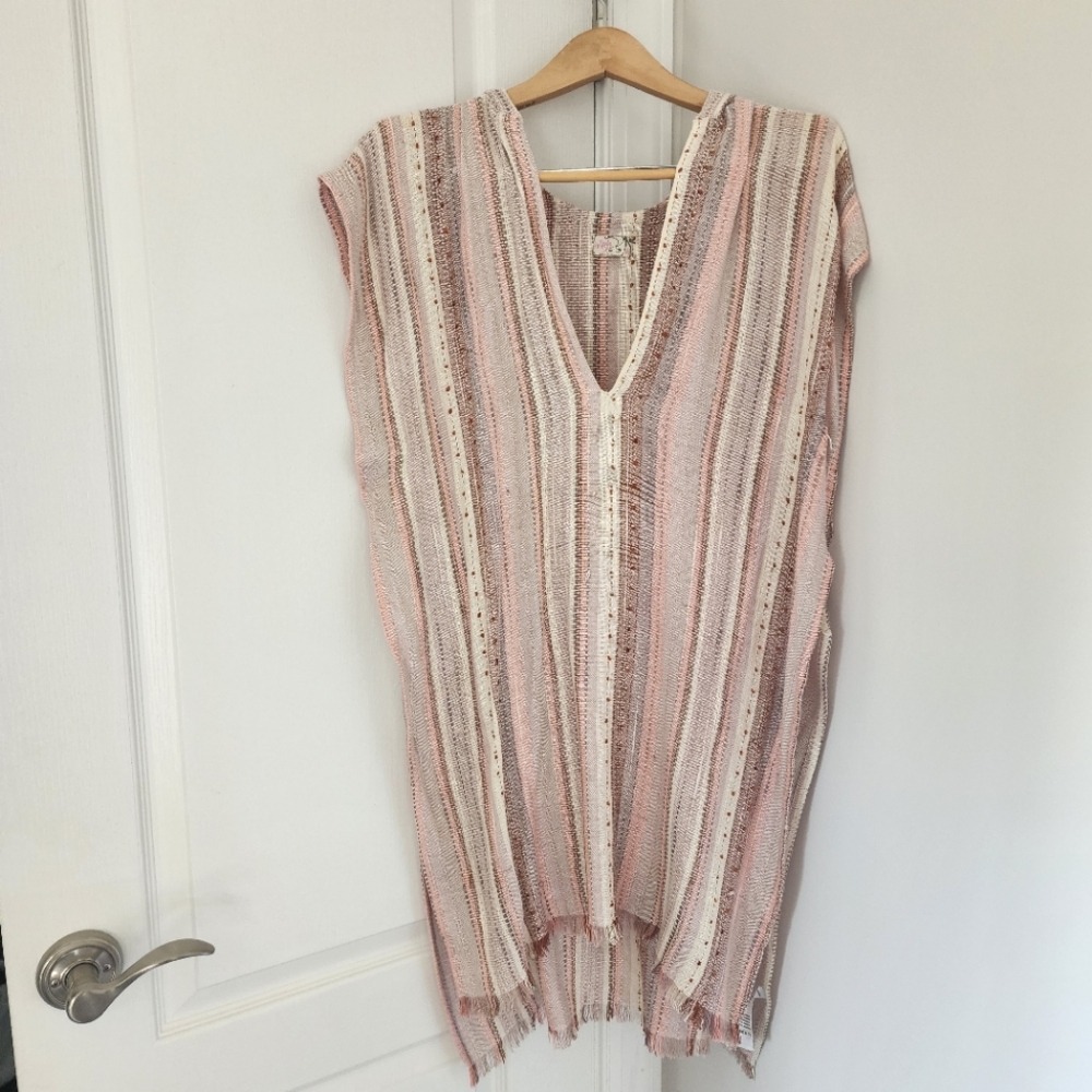Beach Comber Striped Poncho